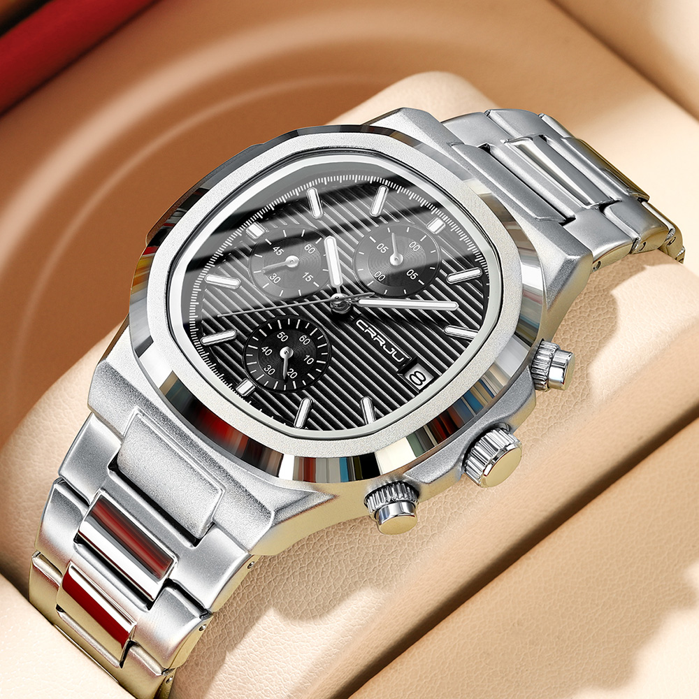 Luxury Watch Magazine - CRRJU jam tangan kuarsa olahraga pria,