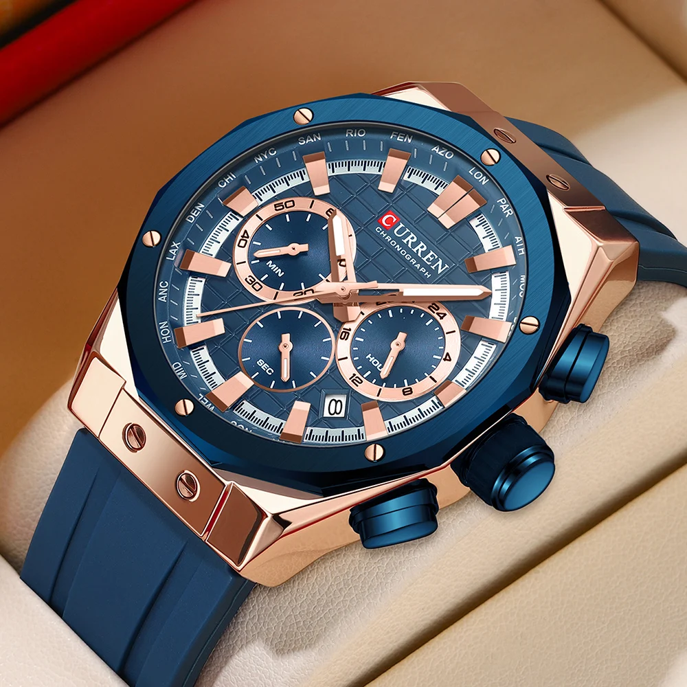 Luxury Watch Magazine - CURREN jam tangan kronograf pria, arloji