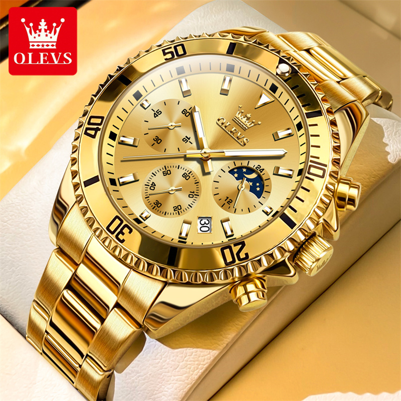 OLEVS jam tangan kuarsa emas p - Luxury Watch Magazine ulasan dan harga