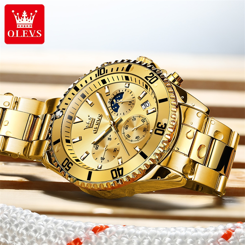 OLEVS jam tangan kuarsa emas p - Luxury Watch Magazine ulasan dan harga