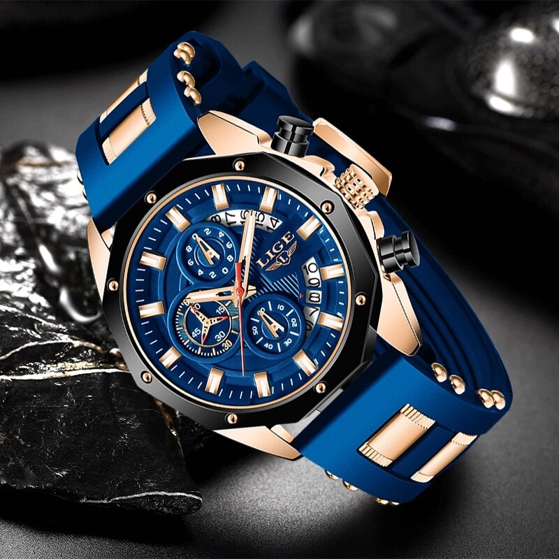 LIGE jam tangan kronograf pria - Luxury Watch Magazine ulasan dan harga