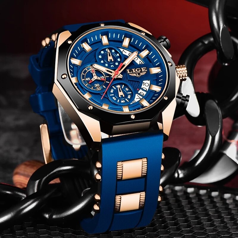 LIGE jam tangan kronograf pria - Luxury Watch Magazine ulasan dan harga