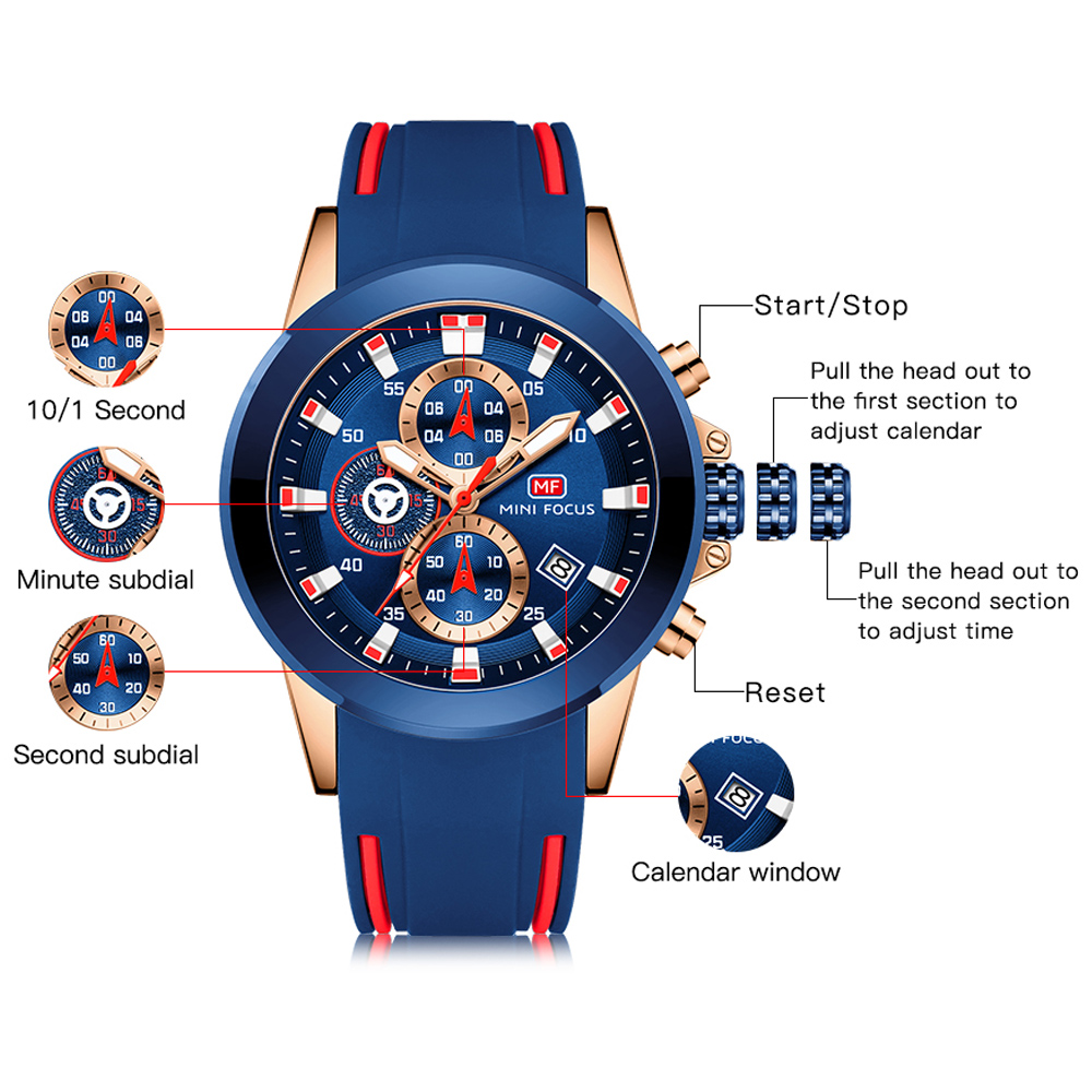 MINI FOCUS jam tangan pria jam - Luxury Watch Magazine ulasan dan harga