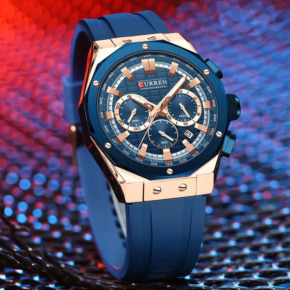 CURREN jam tangan kronograf pr - Luxury Watch Magazine ulasan dan harga
